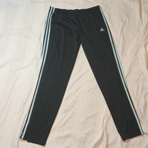 adidas Pants Jumpsuits Adidas Climalite Polyester Track Pants Womens L Gray Warmup Pant Gym Fitness Poshmark